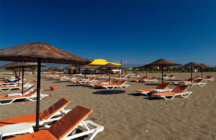 Şah inn Paradise Tatil Köyü Plaj Şezlonglar