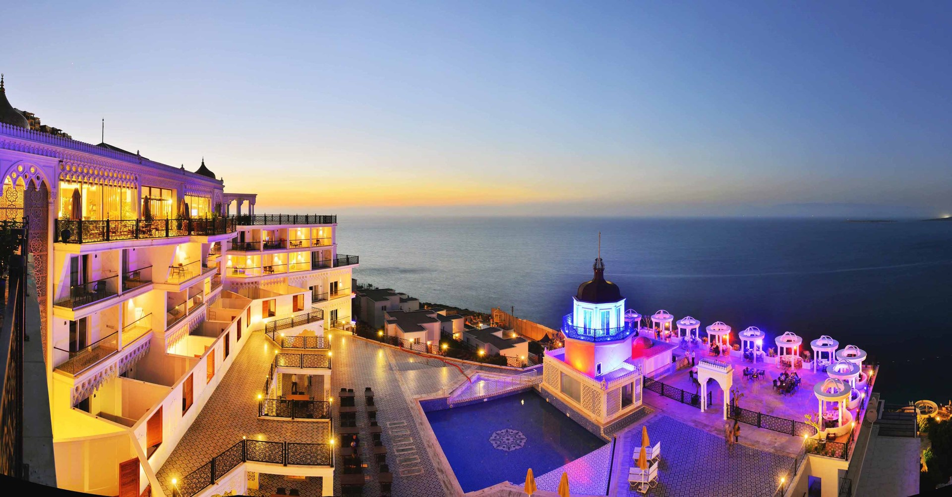 The Qasr Bodrum Hotel Akşam Deniz Manzarası